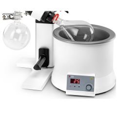 RE100-S Rotary Evaporatör Vertikal 20.... 200 rpm / 180 °C Manuel Lift