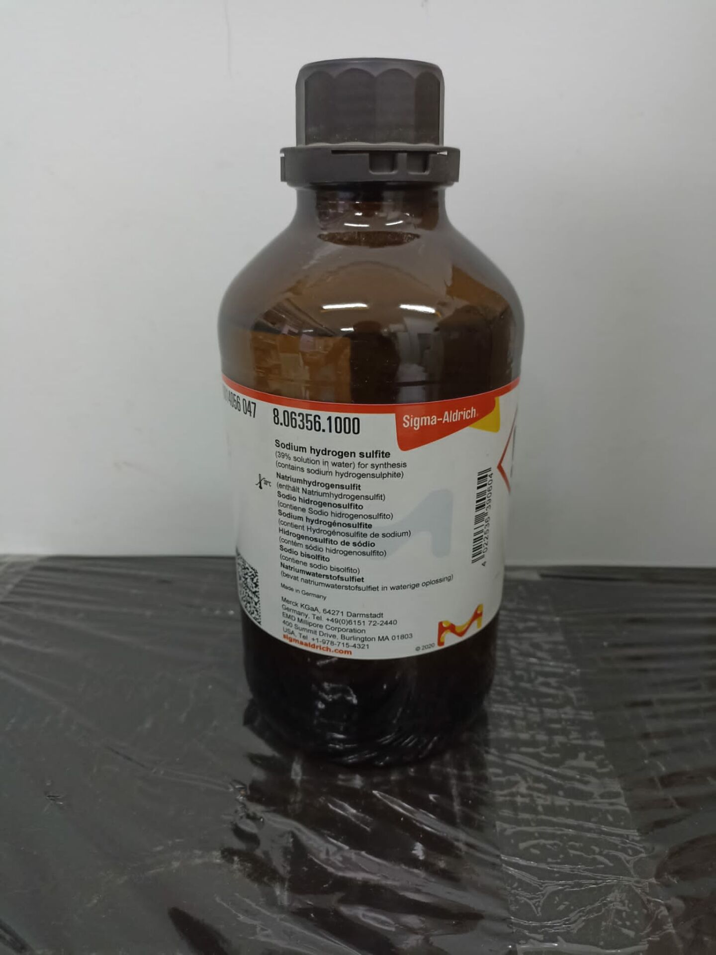 Sigma Aldrich Merck Sodium Hydrogen Sulfite (%39 Sol) For Syntesis