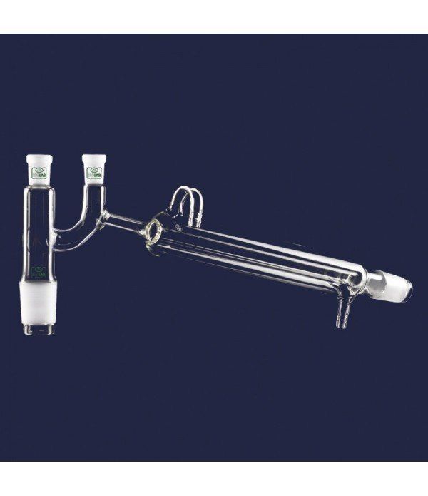 Distilasyon Bağlantıları - Kondenserli & Claisen Başlıklı - Standart - Erkek Şilif(Ler) : Ns 29/32 - Kondenser Uzunluğu 250 Mm