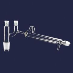 Distilasyon Bağlantıları - Kondenserli & Claisen Başlıklı - Standart - Erkek Şilif(Ler) : Ns 14/23 - Kondenser Uzunluğu 160 Mm