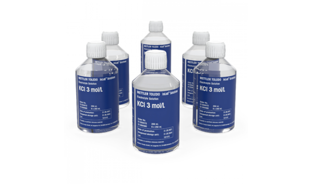 Electrolyte 3 mol/L KCl, 6 x 250mL Solüsyon