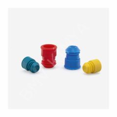 051.10.005 Tup Tıpası - Flanj - 12/13 Mm Tupler İçin - Yeşil 100 Adet / Paket
