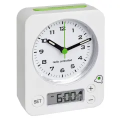 Dijital Alarm Ayarlı Analog Radyo Kontrollü Çalar Saat Combo