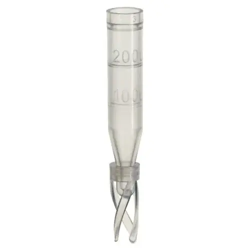 Micro Insert, 0,1ml Pp 29 X 6mm, Şeffaf, 10mm Top, With Filling Lines And Attached Plastic Spring 100 Adet