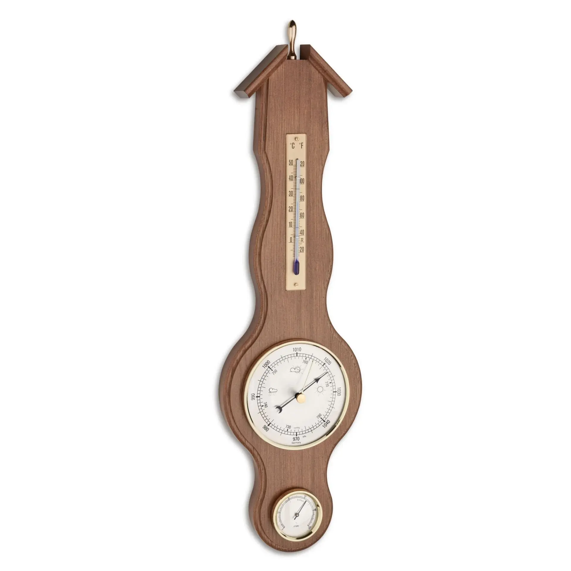 Masif Ahşap Analog Hava İstasyonu