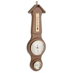 Masif Ahşap Analog Hava İstasyonu,rutik Kaplamalı