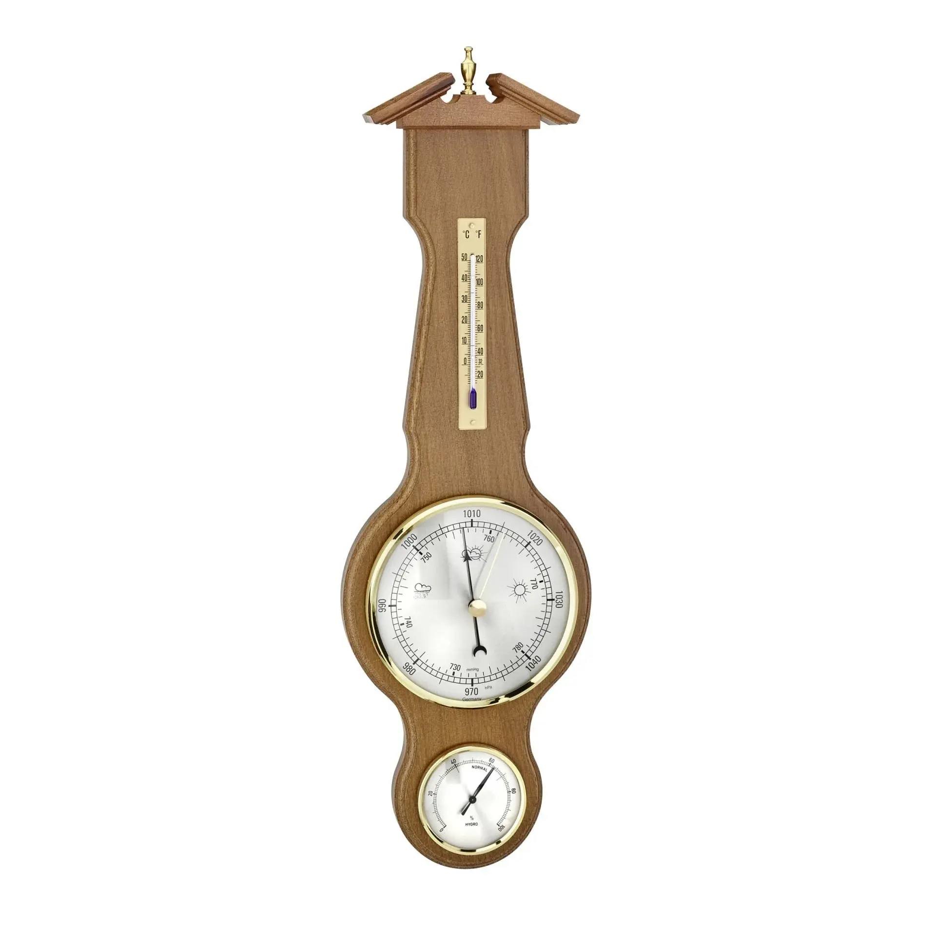 Masif Ahşap Analog Hava İstasyonu