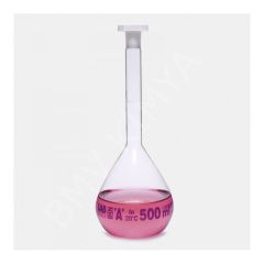 013.01.500 Balon Joje - Standard - Şeffaf - A Kalite - Grup Sertifikalı - Mavi Skala - 500 Ml - Ns 19/26 (2 Adet/Paket)