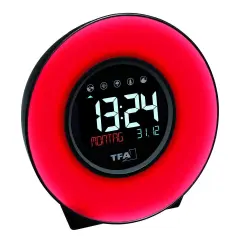 Doğa Sesleri Ve Renk Değiştiren Ruh Hali Işığına Sahip Işıklı Çalar Saat Mood Lıght