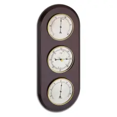 Masif Ahşap Yapılmış Analog Hava İstasyonu